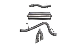 Corsa Performance 3.0 Inch Cat-Back Sport Single Side Exit Exhaust 4.0 Inch Polished Tips 15-Present Chevy Suburban/GMC Yukon XL 5.3L V8 Stainless Steel (14748)