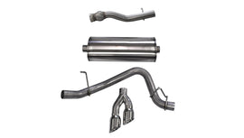 Corsa Performance 3.0 Inch Cat-Back Sport Single Side Exit Exhaust 4.0 Inch Polished Tips 15-Present Cadillac Escalade ESV/GMC Yukon XL Denali 6.2L V8 Stainless Steel (14749)