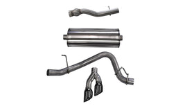 Corsa Performance 3.0 Inch Cat-Back Sport Single Side Exit Exhaust 4.0 Inch Black Tips 15-Present Cadillac Escalade ESV/GMC Yukon XL Denali 6.2L V8 Stainless Steel (14749BLK)