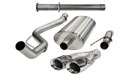 Corsa Performance Cat-Back Xtreme Single Side Exit Exhaust 4.0 Inch Polished Tips 11-14 Ford F150 Raptor 6.2L V8 144.0 Inch Wheelbase Stainless Steel (14760)