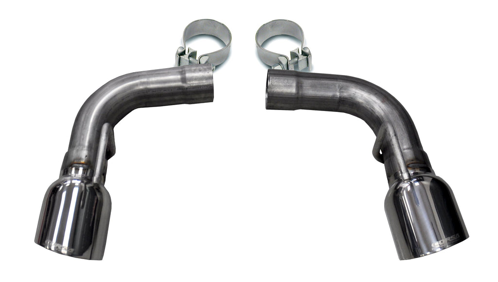 Corsa Performance Two Single 4.5 Inch Polished Tips Clamps Included Dual Rear Exit For Camaro SS Exhaust Only Stainless Steel (14775)