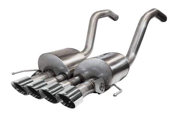 Corsa Performance Corvette 2.75 Inch Axle-Back w Dual Mode NPP Dual Rear Exit with Quad 4.5 inch Polished Pro-Series Tips (14777)