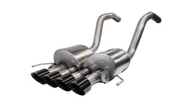 Corsa Performance Corvette 2.75 Inch Axle-Back w Dual Mode NPP Dual Rear Exit with Quad 4.5 inch Black Pro-Series Tips (14777BLK)