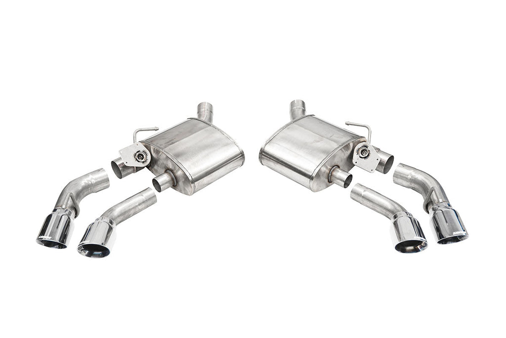 Corsa Performance 2.75 Inch Axle-Back Exhaust with Dual Mode NPP; Dual Rear Exit with Twin 4.0 Inch Pro Series Tips 16-24 Chevrolet Camaro (14789)