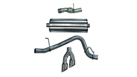 Corsa Performance 3.0 Inch Cat-Back Sport Single Side Exit Exhaust 4.0 Inch Polished Tips 15-Present Chevy Tahoe/GMC Yukon/Cadillac Escalade 6.2L V8 Stainless Steel (14826)