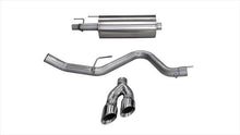Load image into Gallery viewer, Corsa Performance 3.0 Inch Cat-Back Sport Single Side Exit Exhaust 4.0 Inch Polished Tips 15-Present Ford F150 EcoBoost 3.5L V6 T/2.7L T SuperCab/SuperCrew 145/156.8/163.7 Inch WB Stainless Steel (14836)