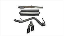 Load image into Gallery viewer, Corsa Performance 3.0 Inch Cat-Back Touring Single Side Exit Exhaust 4.0 Inch Black Tips 14-Present Silverado/Sierra 1500 Double/Crew Cab/Short/Standard Bed 5.3L V8 143.5 Inch WB Stainless Steel (14848BLK)