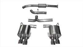 Corsa Performance 3.0 Inch Cat-Back Sport Dual Rear Exhaust 3.5 Inch Polished Tips 15-Present Subaru WRX/WRX STI 2.0L/2.5L Turbo Stainless Steel (14857)