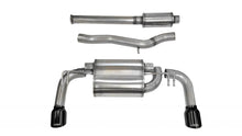 Load image into Gallery viewer, Corsa Performance 3.0 Inch Cat-Back Sport Dual Rear Exhaust 4.5 Inch Black Tips 08-15 Mitsubishi Evolution X Sedan GSR Manual/MR Auto 2.0L Stainless Steel (14858BLK)