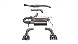 Corsa Performance 3.0 Inch Cat-Back Sport Dual Rear Exhaust 3.5 Inch Polished Tips 08-14 Subaru Impreza STI/WRX Hatchback 2.5L Turbo Stainless Steel (14862)