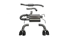 Load image into Gallery viewer, Corsa Performance 3.0 Inch Cat-Back Sport Dual Rear Exhaust 3.5 Inch Black Tips 08-14 Subaru Impreza STI/WRX Hatchback 2.5L Turbo Stainless Steel (14862BLK)