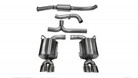 Corsa Performance 3.0 Inch Cat-Back Sport Dual Rear Exhaust 3.5 Inch Polished Tips 11-14 Subaru Impreza STI/WRX Sedan 2.5L Turbo Stainless Steel (14863)