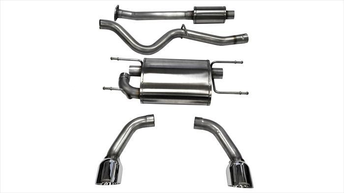Corsa Performance 2.5 Inch Cat-Back Sport Dual Rear Exhaust 4.5 Inch Polished Tips 12-Pres Subaru BRZ/Toyota 86 12-16 Scion FR-S Coupe 2.0L Stainless Steel (14864)