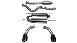 Corsa Performance 2.5 Inch Cat-Back Sport Dual Rear Exhaust 4.5 Inch Black Tips 12-Pres Subaru BRZ/Toyota 86 12-16 Scion FR-S Coupe 2.0L Stainless Steel (14864BLK)