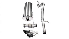 Corsa Performance 3.0 Inch Cat-Back Sport Single Side Exhaust 4.0 Inch Black Tips 11-14 Cadillac Escalade/GMC Yukon Denali 6.2L V8 Stainless Steel (14878BLK)
