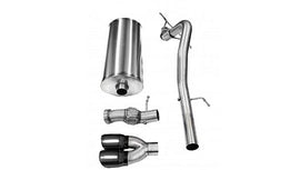Corsa Performance 3.0 Inch Cat-Back Single Rear Exit with Twin 4.0 Inch Black PVD Pro-Series Tips (14881BLK)