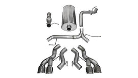 Corsa Performance 3.0 Inch Cat-Back Sport Dual Rear Exit Exhaust 4.5 Inch Polished Tips 12-14 Cadillac Escalade DUB ESV 6.2L V8 Stainless Steel (14887)