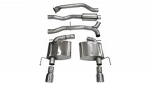 Load image into Gallery viewer, Corsa Performance 3.0 Inch Cat-Back Sport Dual Rear Exit Exhaust 4.0 Inch Polished Tips 13-19 Cadillac ATS Sedan/Coupe Auto Trans 2.0L Turbo Stainless Steel (14888)
