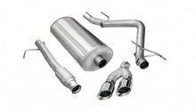 Load image into Gallery viewer, Corsa Performance 3.0 Inch Cat-Back Sport Single Side Exit Exhaust 4.0 Inch Polished Tips 09-13 Silverado/Sierra 1500 Reg Cab/Long Bed/Ext Cab/Short Bed 4.8L/5.3L V8 133.0 Inch WB Stainless Steel (14900)