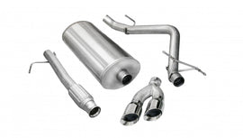 Corsa Performance 3.0 Inch Cat-Back Sport Single Side Exit Exhaust 4.0 Inch Polished Tips 09-13 Silverado/Sierra 1500 Reg Cab/Long Bed/Ext Cab/Short Bed 4.8L/5.3L V8 133.0 Inch WB Stainless Steel (14900)