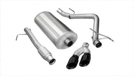 Corsa Performance 3.0 Inch Cat-Back Sport Single Side Exit Exhaust 4.0 Inch Black Tips 09-13 Silverado/Sierra 1500 Reg Cab/Long Bed/Ext Cab/Short Bed 4.8L/5.3L V8 133.0 Inch WB Stainless Steel (14900BLK)