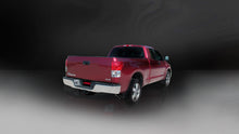 Load image into Gallery viewer, Corsa Performance 3.0 Inch Cat-Back Sport Single Side Exit Exhaust 4.0 Inch Black Tips 11-Present Toyota Tundra Double Cab/Crew Max 5.7L V8 145.7 Inch WB Stainless Steel (14916BLK)