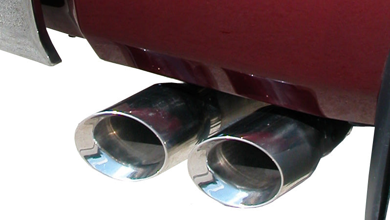 Corsa Performance 3.0 Inch Cat-Back Sport Single Side Exit Exhaust 4.0 Inch Polished Tips 11-Present Toyota Tundra Double Cab/Crew Max 5.7L V8 145.7 Inch WB Stainless Steel (14916)