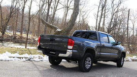 Corsa Performance Tacoma 3.0 Inch Cat-Back Single Side Exit with Single 4.0 Inch Black Straight Cut Tip Sport Sound 16-18 Tacoma 3.5 Liter (14918BLK)