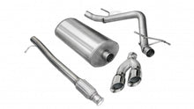 Load image into Gallery viewer, Corsa Performance 3.0 Inch Cat-Back Sport Single Side Exit Exhaust 4.0 Inch Polished Tips 10-13 Silverado/Sierra 1500 Crew Cab/Short Bed/Extended Cab/Standard Bed 4.8L/5.3L/6.0L V8 143.5 Inch WB Stainless Steel (14925)