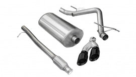 Corsa Performance 3.0 Inch Cat-Back Sport Single Side Exit Exhaust 4.0 Inch Black Tips 10-13 Silverado/Sierra 1500 Crew Cab/Short Bed/Extended Cab/Standard Bed 4.8L/5.3L/6.0L V8 143.5 Inch WB Stainless Steel (14925BLK)