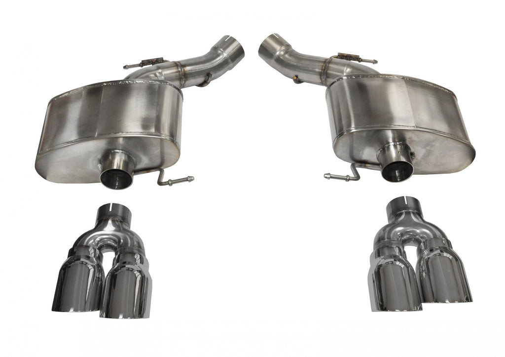 Corsa Performance 3.0 Inch Axle-Back Sport Dual Exhaust 4.0 Inch Polished Tips 12-18 BMW M5 F10 Stainless Steel (14934)