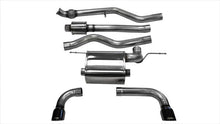 Load image into Gallery viewer, Corsa Performance 3.0 Inch Cat-Back Touring Dual Rear Exit Exhaust 3.5 Inch Black Tips 12-18 BMW 335i F30 Sedan RWD Stainless Steel (14937BLK)