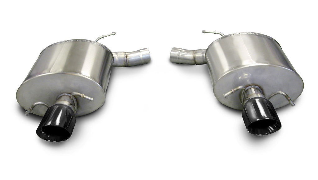 Corsa Performance 2.5 Inch Axle-Back Touring Dual Exhaust 4.0 Inch Black Tips 09-14 Cadillac CTS-V Sedan 6.2L V8 Stainless Steel (14940BLK)