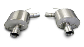 Corsa Performance 2.5 Inch Axle-Back Sport Dual Exhaust 4.0 Inch Polished Tips 09-14 Cadillac CTS-V Sedan 6.2L V8 Stainless Steel (14941)
