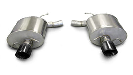 Corsa Performance 2.5 Inch Axle-Back Sport Dual Exhaust 4.0 Inch Black Tips 09-14 Cadillac CTS-V Sedan 6.2L V8 Stainless Steel (14941BLK)