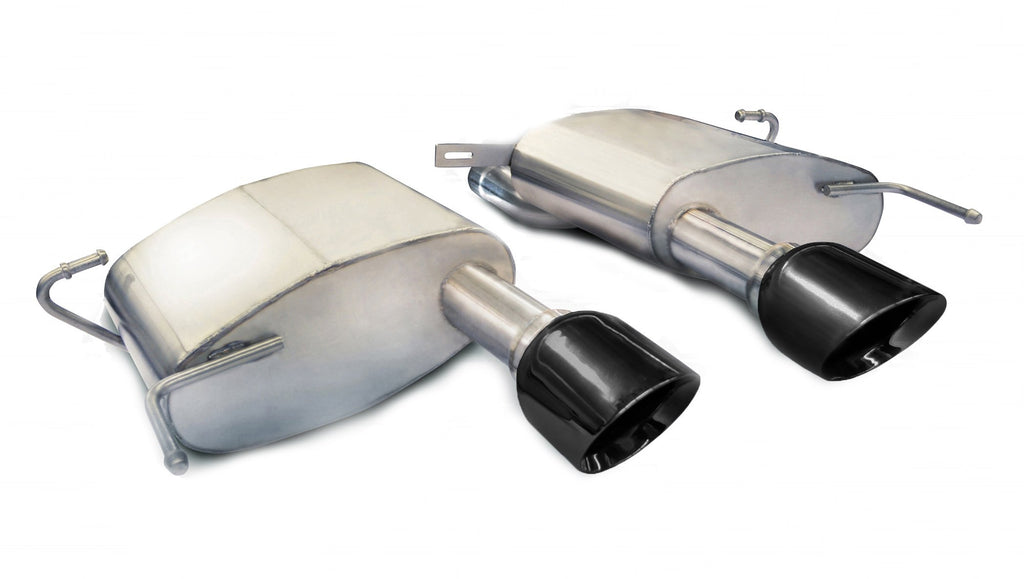 Corsa Performance 2.5 Inch Axle-Back Sport Dual Exhaust 4.5 Inch Black Tips 11-15 Cadillac CTS-V Coupe 6.2L V8 Stainless Steel (14942BLK)
