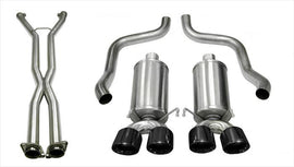Corsa Performance 2.5 Inch Cat-Back Dual Rear Exit with Twin 4.0 Inch Black PVD Pro-Series Tips (14959CBBLK)