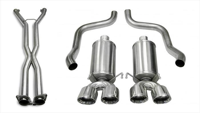 Corsa Performance 2.5 Inch Cat-Back Dual Rear Exit with Twin 4.0 Inch Polished Pro-Series Tips (14960CB6)