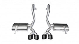 Corsa Performance 2.5 Inch Axle-Back Xtreme Dual Exhaust Black 4.0 Inch Tips 97-2004 Corvette C5/Z06 5.7L V8 Stainless Steel (14961BLK)