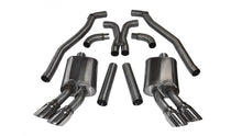 Load image into Gallery viewer, Corsa Performance 3.0 Inch Cat-Back Plus X-Pipe Sport Exhaust Dual Rear Exit 4.0 Inch Polished Tips 12-15 Chevrolet Camaro ZL1 Coupe 6.2L V8 Stainless Steel (14971)