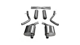 Corsa Performance 2.5 Inch Cat-Back Sport Dual Rear Exit Exhaust 15-17 Chrysler 300 R/T/15-16 Dodge Charger R/T (Not Daytona) 5.7L V8 Stainless Steel (14972)