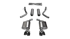 Corsa Performance 2.5 Inch Cat-Back Xtreme Dual Rear Exit Exhaust 3.5 Inch Black Tips 15-16 Dodge Challenger R/T 5.7L V8 Stainless Steel (14985BLK)