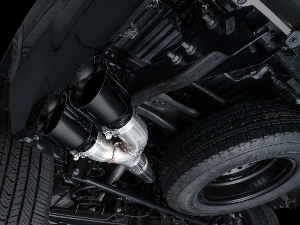 AWE Tuning 0FG Exhaust for 3rd Gen Toyota Tundra - Dual Diamond Black Tips (3015-33063)