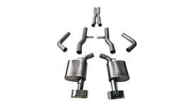 Corsa Performance 2.75 Inch Cat-Back Xtreme Dual Rear Exit Exhaust GTX2 Polished Tips 15-Present Dodge Challenger SRT 392/R/T Scat Pack/SRT Hellcat 6.2L/6.4L V8 Stainless Steel (14994)