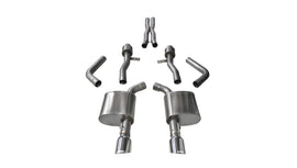 Corsa Performance 2.75 Inch Cat-Back Sport Dual Rear Exit Exhaust 4.5 Inch Polished Tips 15-Present Dodge Charger SRT 392/R/T Scat Pack/SRT Hellcat 6.2L/6.4L V8 Stainless Steel (14995)