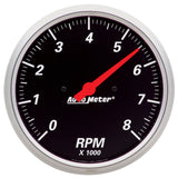 AutoMeter Designer Black 5in 8k RPM Tachometer Gauge (1499)