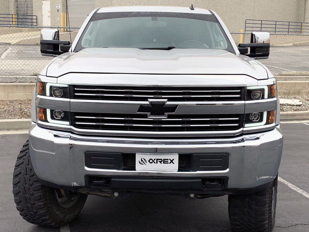 15-19 Chevrolet Silverado 2500HD/3500HD LUXX-Series LED Projector Headlights Black