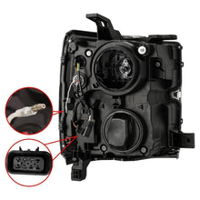 Load image into Gallery viewer, 15-19 Chevrolet Silverado 2500HD/3500HD LUXX-Series LED Projector Headlights Black