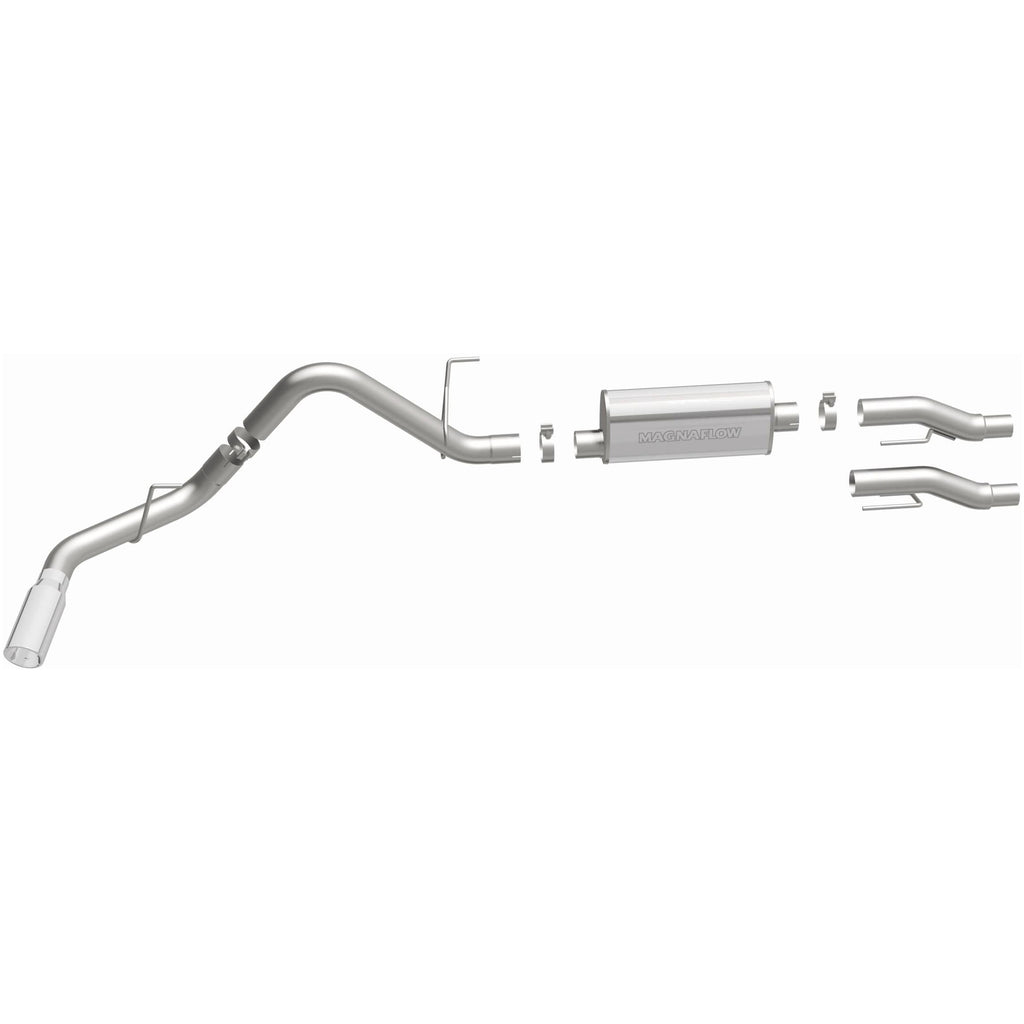 MagnaFlow 11 Ford F-150 3.7L/5.0L/6.2L SS Catback Exhaust Single Rear Side Exit w/ 4in SS Tips (15000)