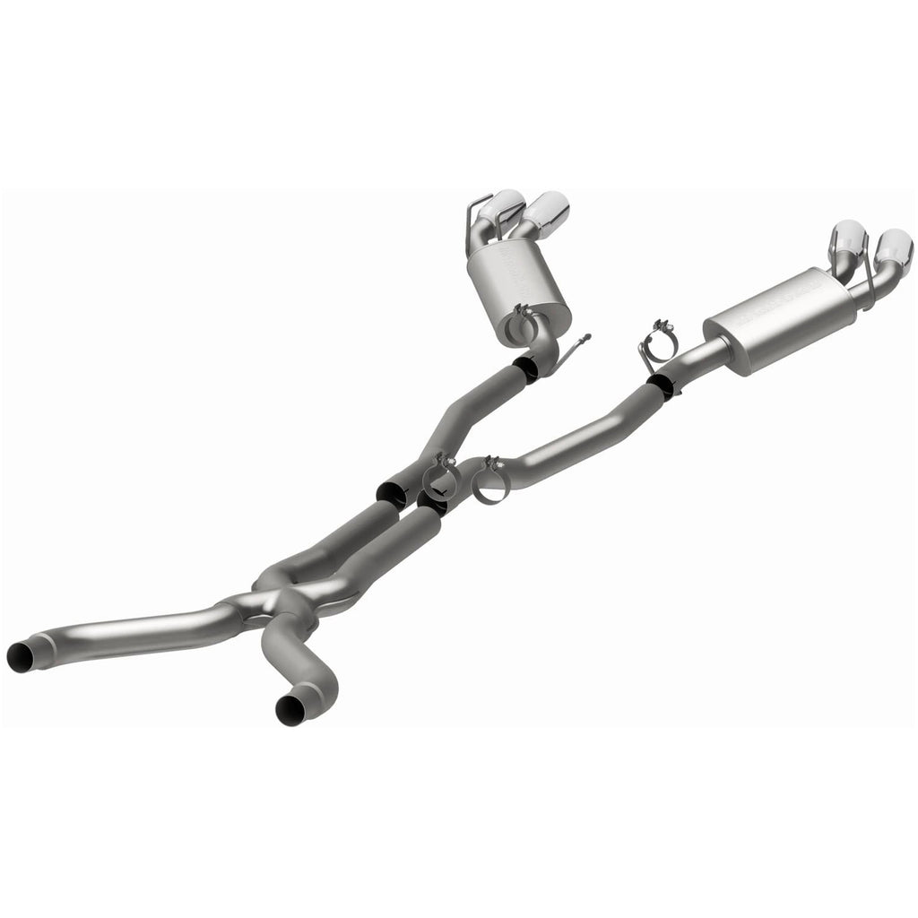 MagnaFlow 13 Chevy Camaro V8 6.2L S/C Quad Split Rear Exit Cat Back Perf Exhaust (15053)